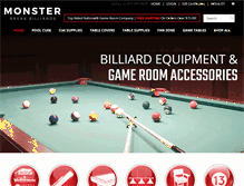 Tablet Screenshot of monsterbreakbilliard.com